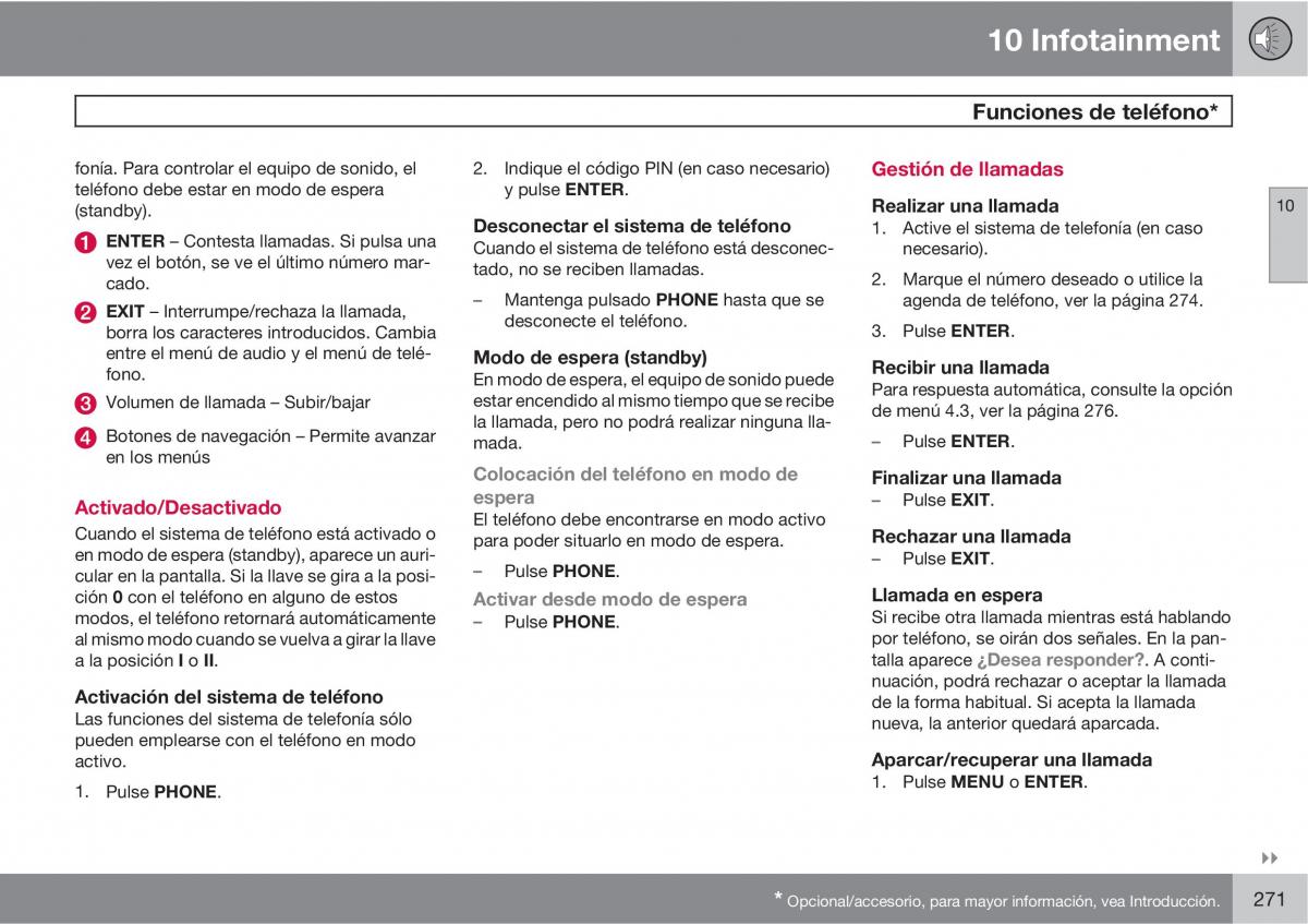 Volvo C70 M II 2 manual del propietario / page 273