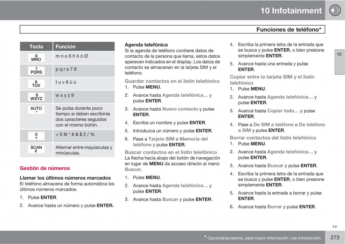 Volvo C70 M II 2 manual del propietario / page 275