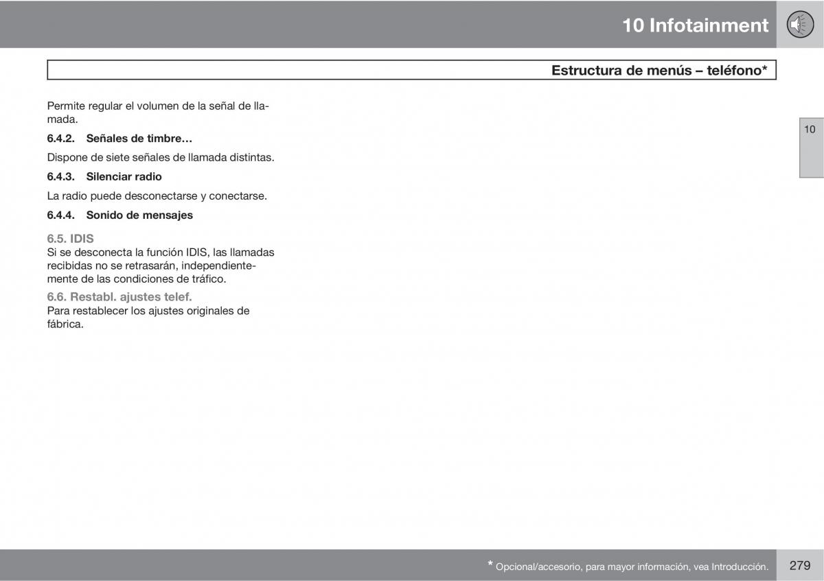 Volvo C70 M II 2 manual del propietario / page 281