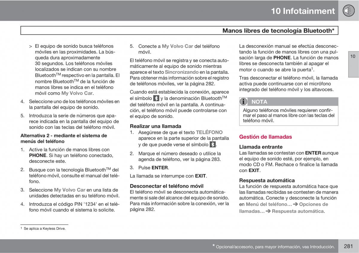 Volvo C70 M II 2 manual del propietario / page 283