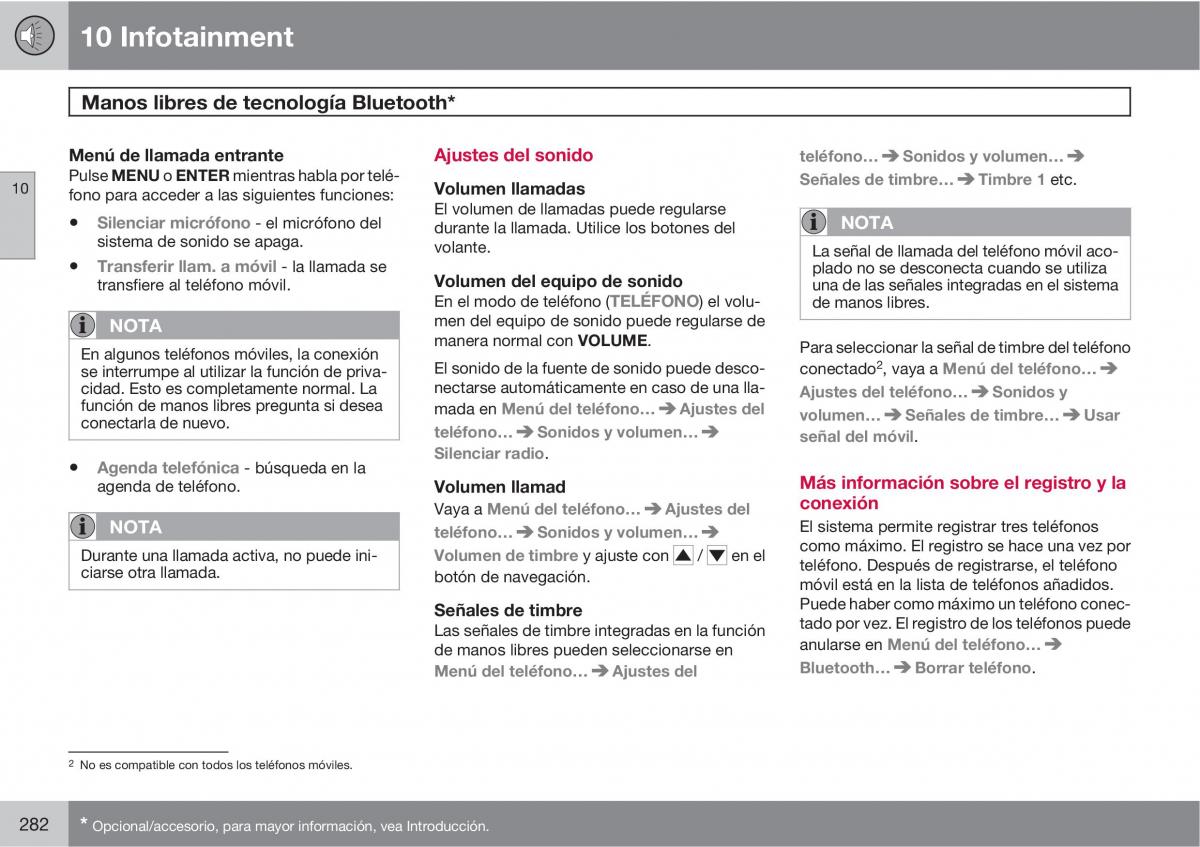 Volvo C70 M II 2 manual del propietario / page 284