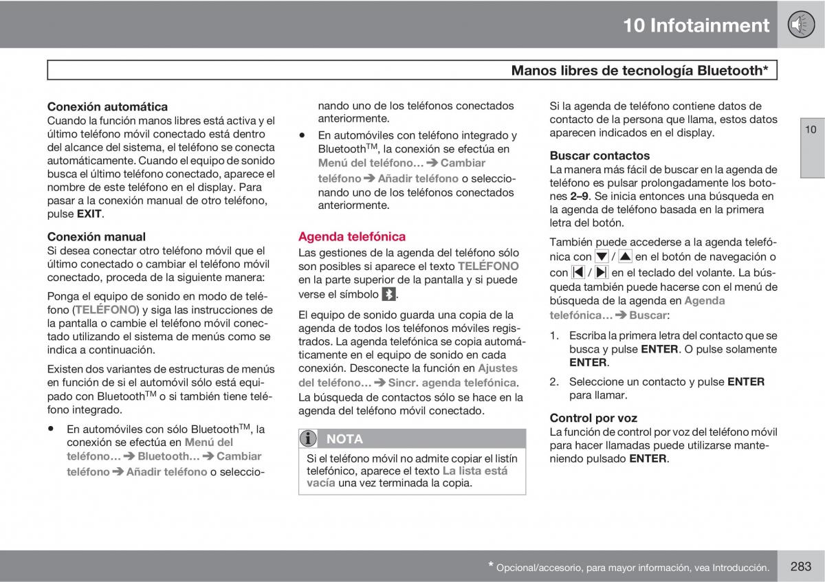 Volvo C70 M II 2 manual del propietario / page 285