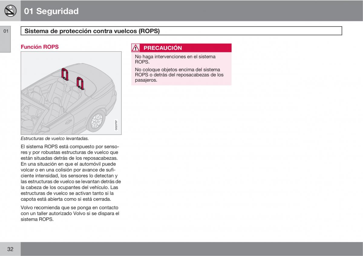 Volvo C70 M II 2 manual del propietario / page 34