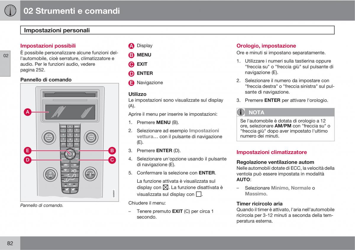 Volvo C70 M II 2 manuale del proprietario / page 84