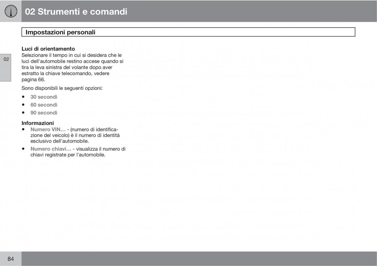 Volvo C70 M II 2 manuale del proprietario / page 86