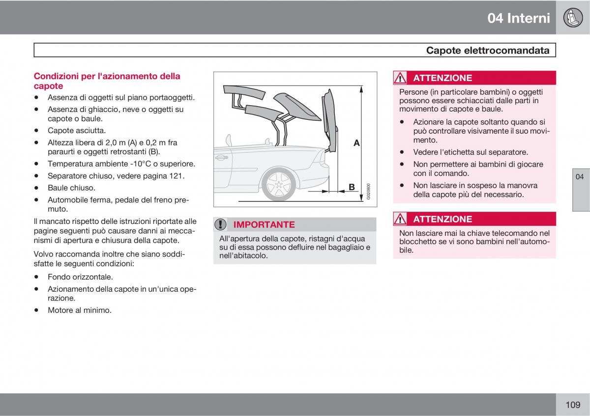 Volvo C70 M II 2 manuale del proprietario / page 111