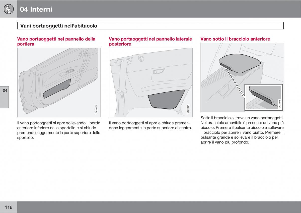 Volvo C70 M II 2 manuale del proprietario / page 120