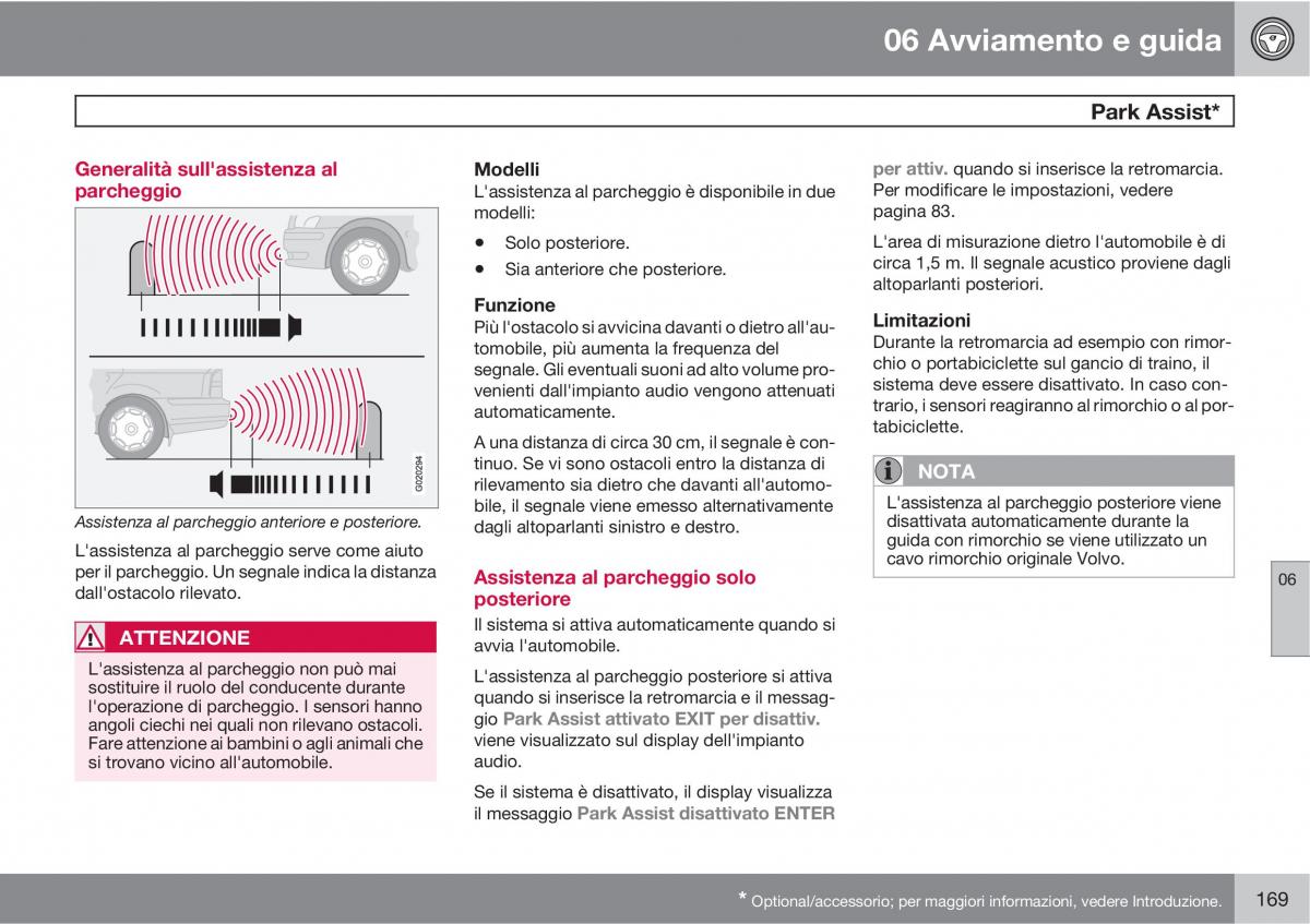 Volvo C70 M II 2 manuale del proprietario / page 171