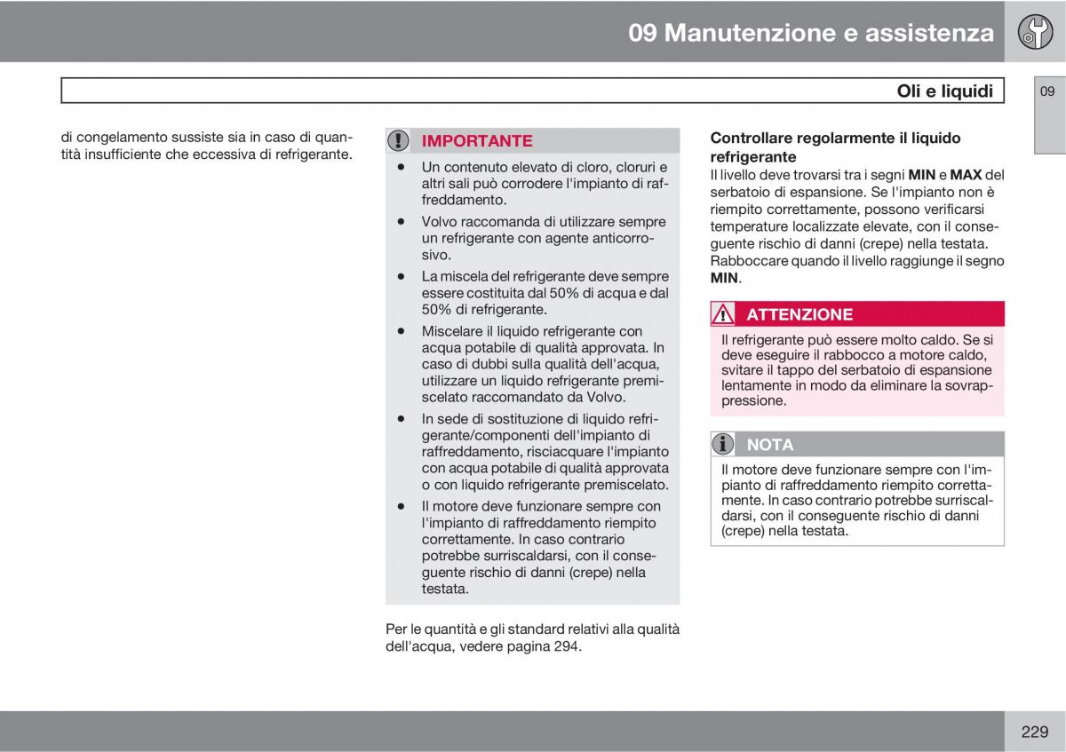 Volvo C70 M II 2 manuale del proprietario / page 231