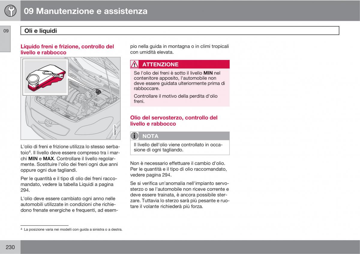 Volvo C70 M II 2 manuale del proprietario / page 232