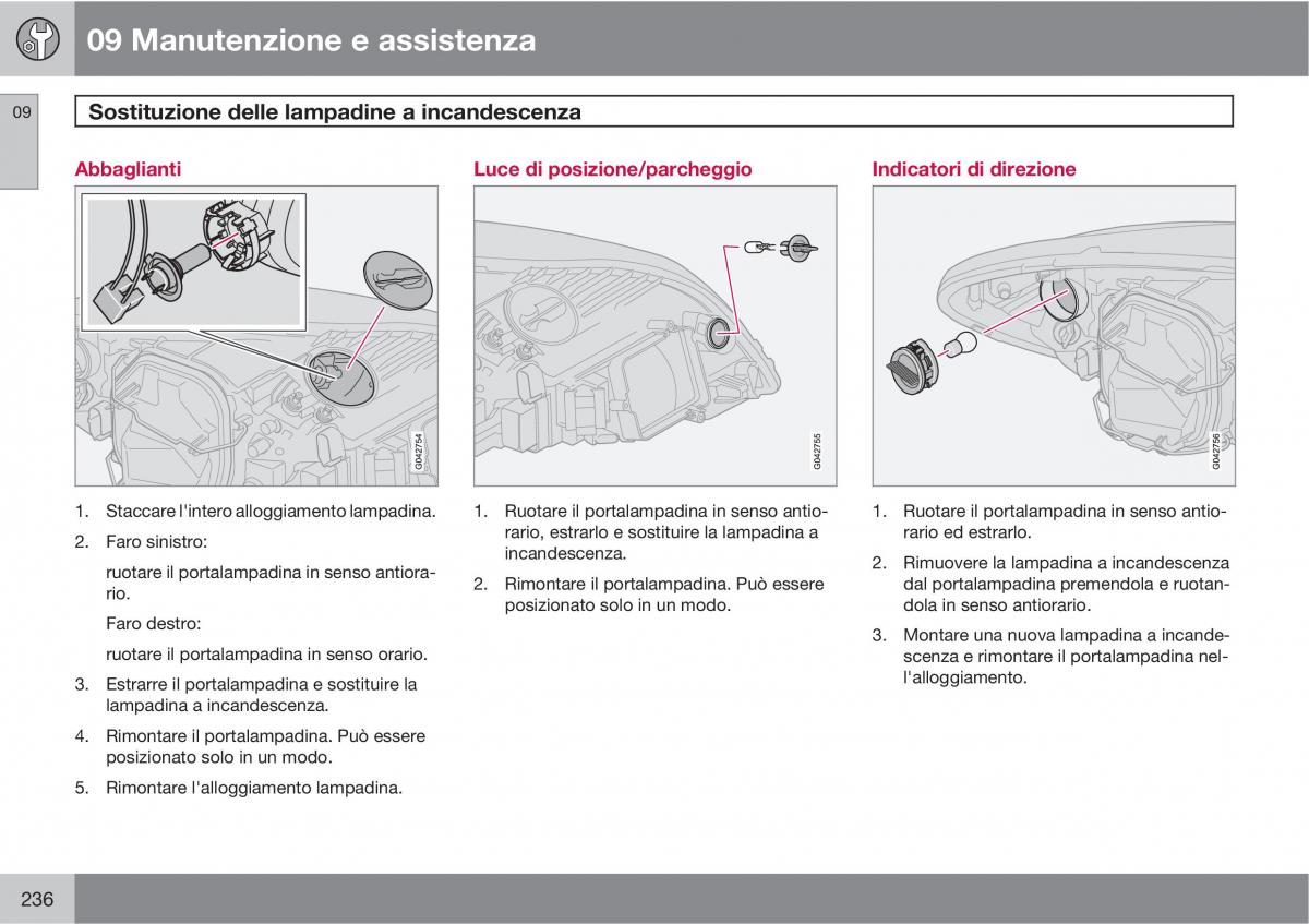 Volvo C70 M II 2 manuale del proprietario / page 238