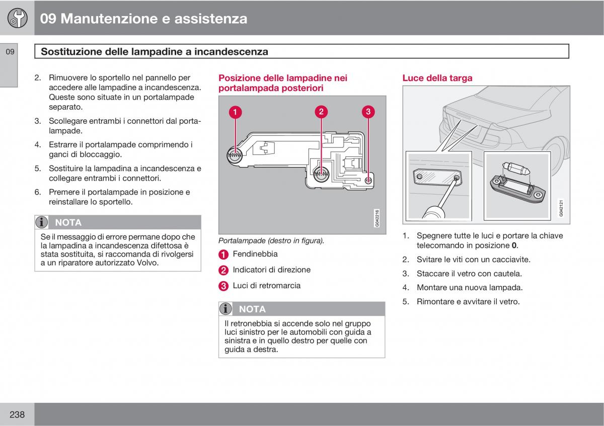 Volvo C70 M II 2 manuale del proprietario / page 240