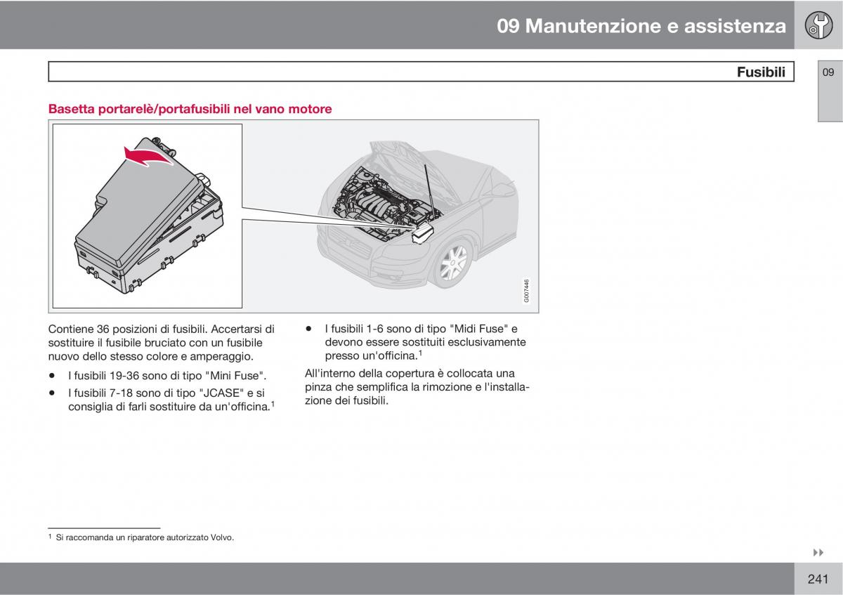 Volvo C70 M II 2 manuale del proprietario / page 243