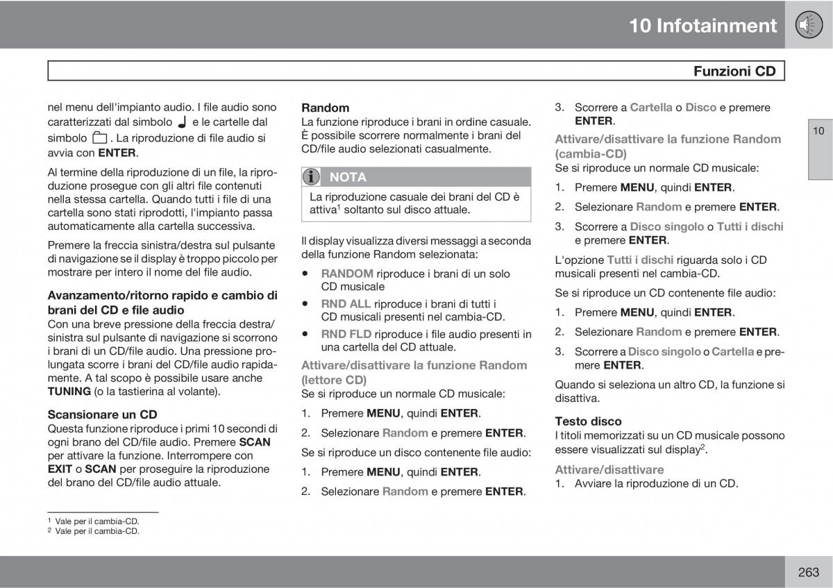 Volvo C70 M II 2 manuale del proprietario / page 265