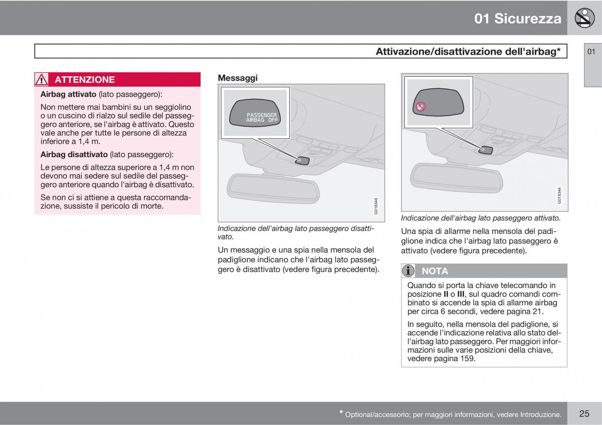 Volvo C70 M II 2 manuale del proprietario / page 27