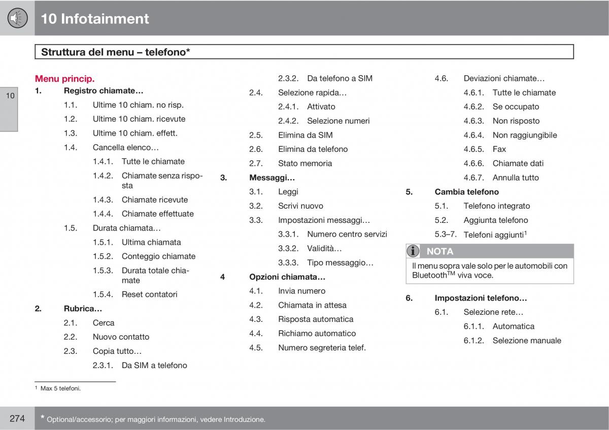 Volvo C70 M II 2 manuale del proprietario / page 276