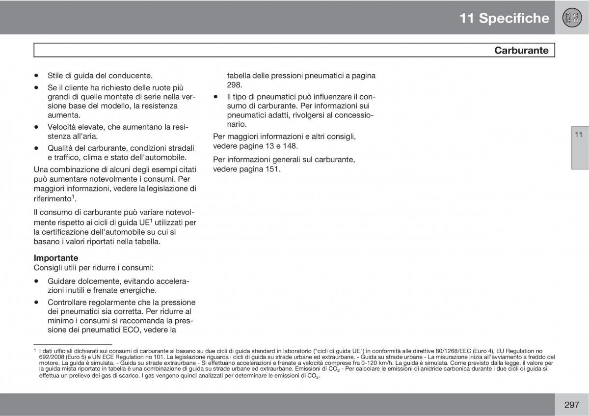 Volvo C70 M II 2 manuale del proprietario / page 299