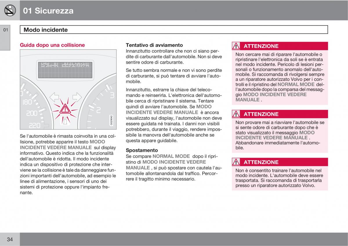 Volvo C70 M II 2 manuale del proprietario / page 36