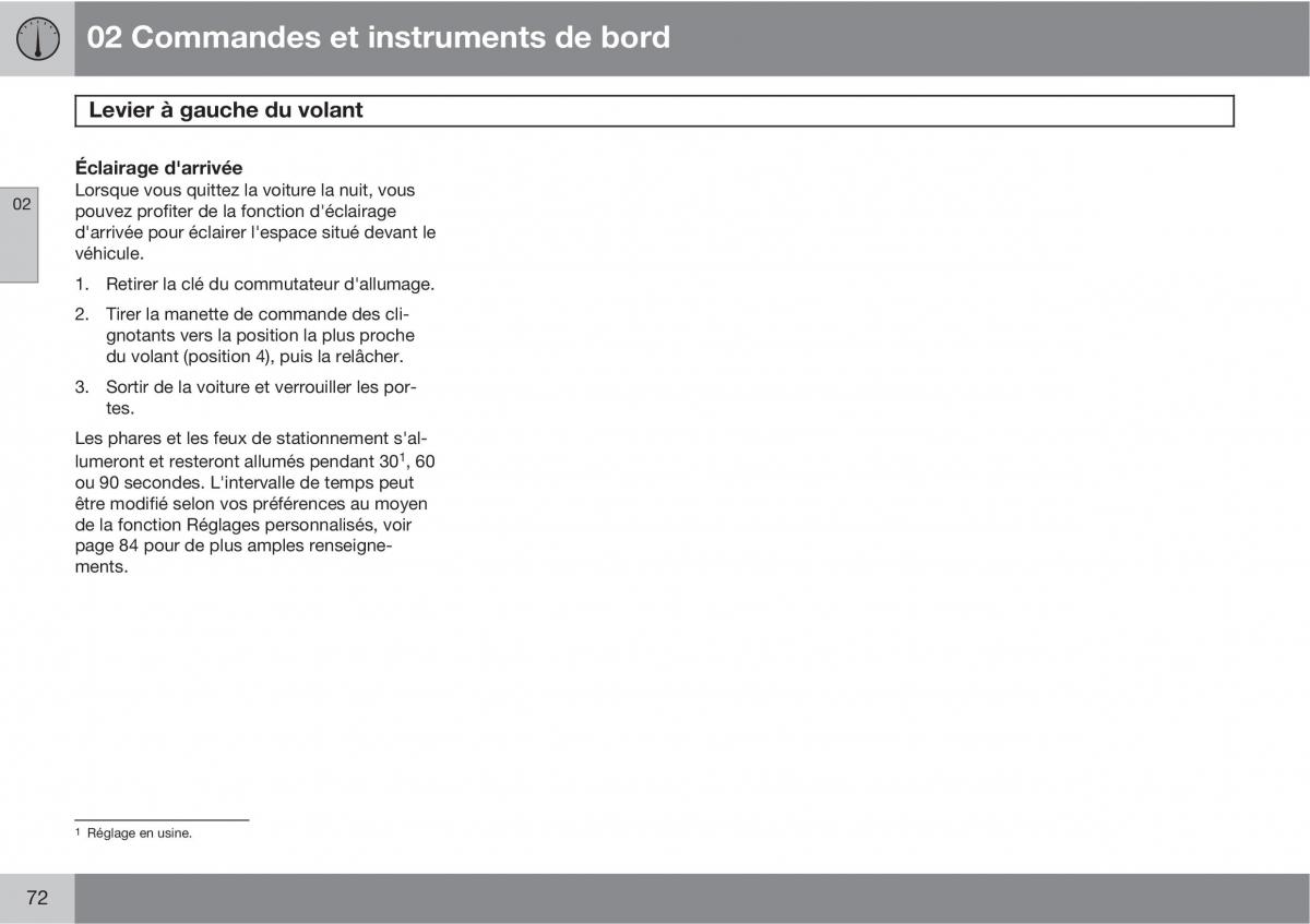 Volvo C70 M II 2 manuel du proprietaire / page 74