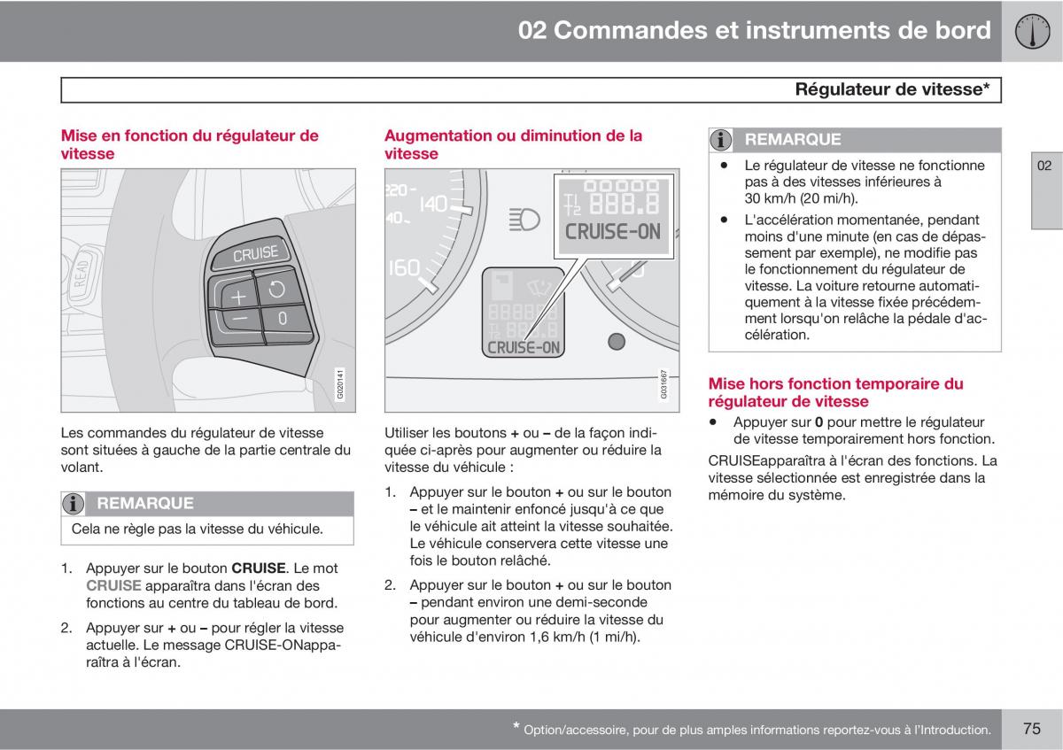 Volvo C70 M II 2 manuel du proprietaire / page 77