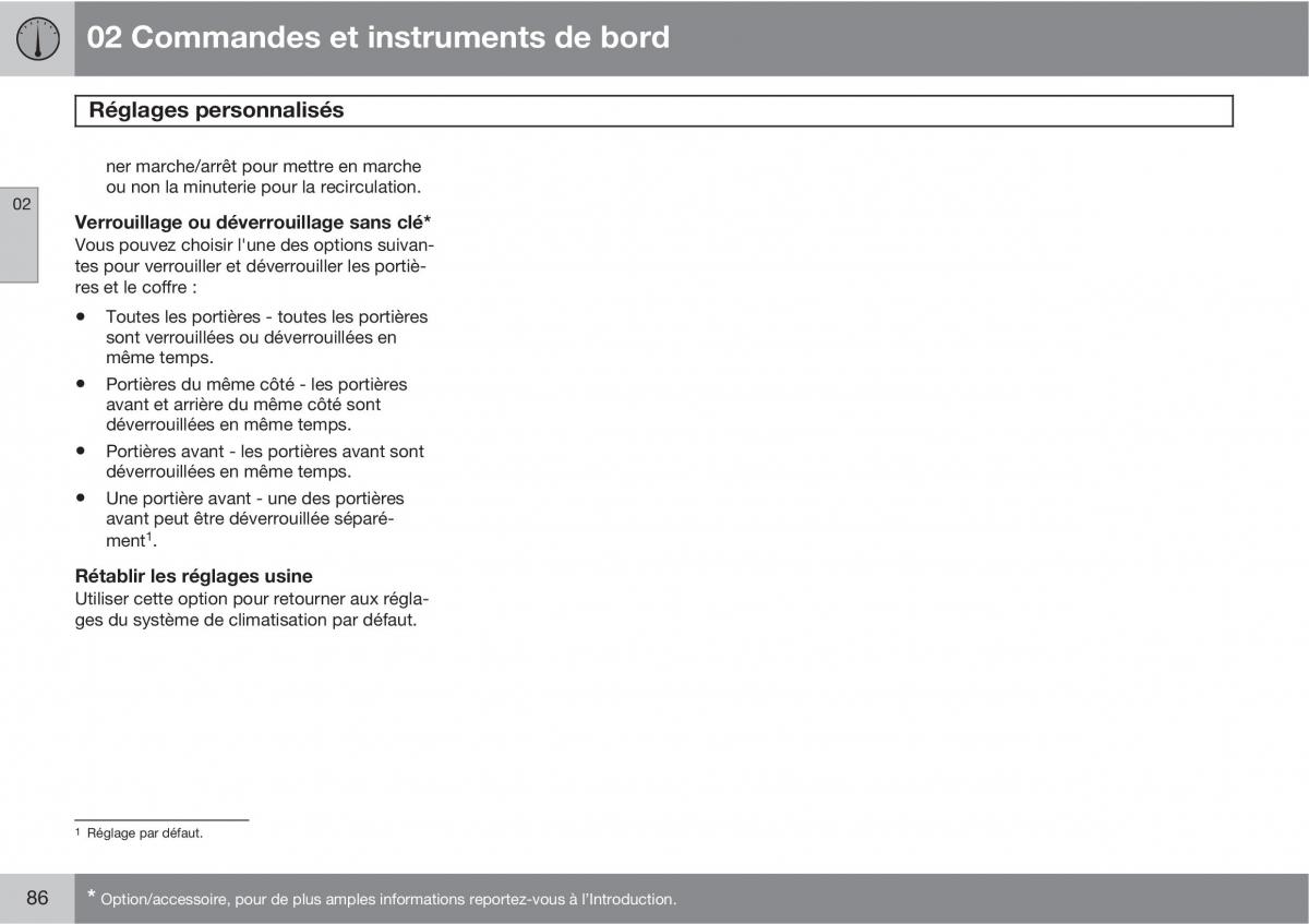 Volvo C70 M II 2 manuel du proprietaire / page 88