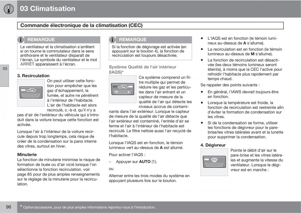 Volvo C70 M II 2 manuel du proprietaire / page 98