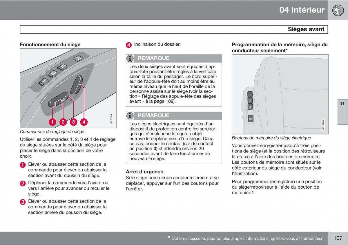 Volvo C70 M II 2 manuel du proprietaire / page 109