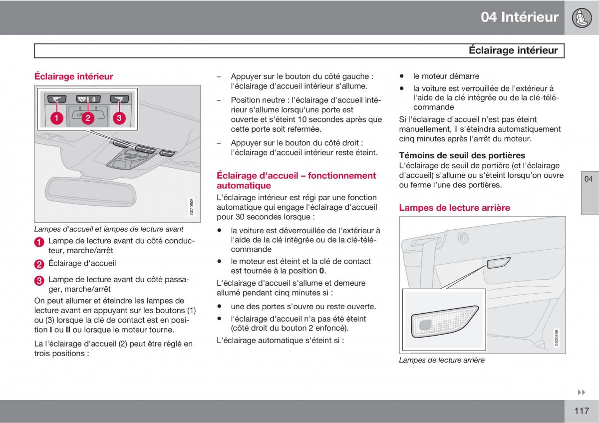 Volvo C70 M II 2 manuel du proprietaire / page 119