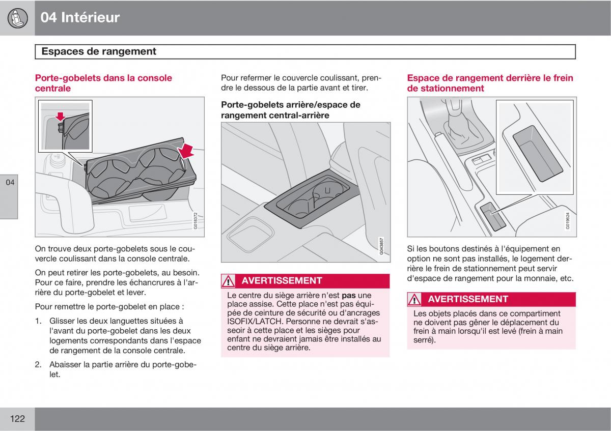 Volvo C70 M II 2 manuel du proprietaire / page 124