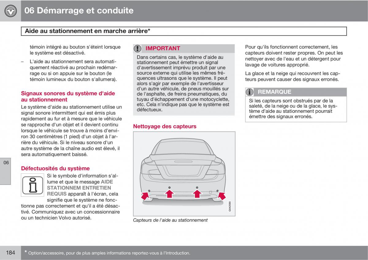 Volvo C70 M II 2 manuel du proprietaire / page 186