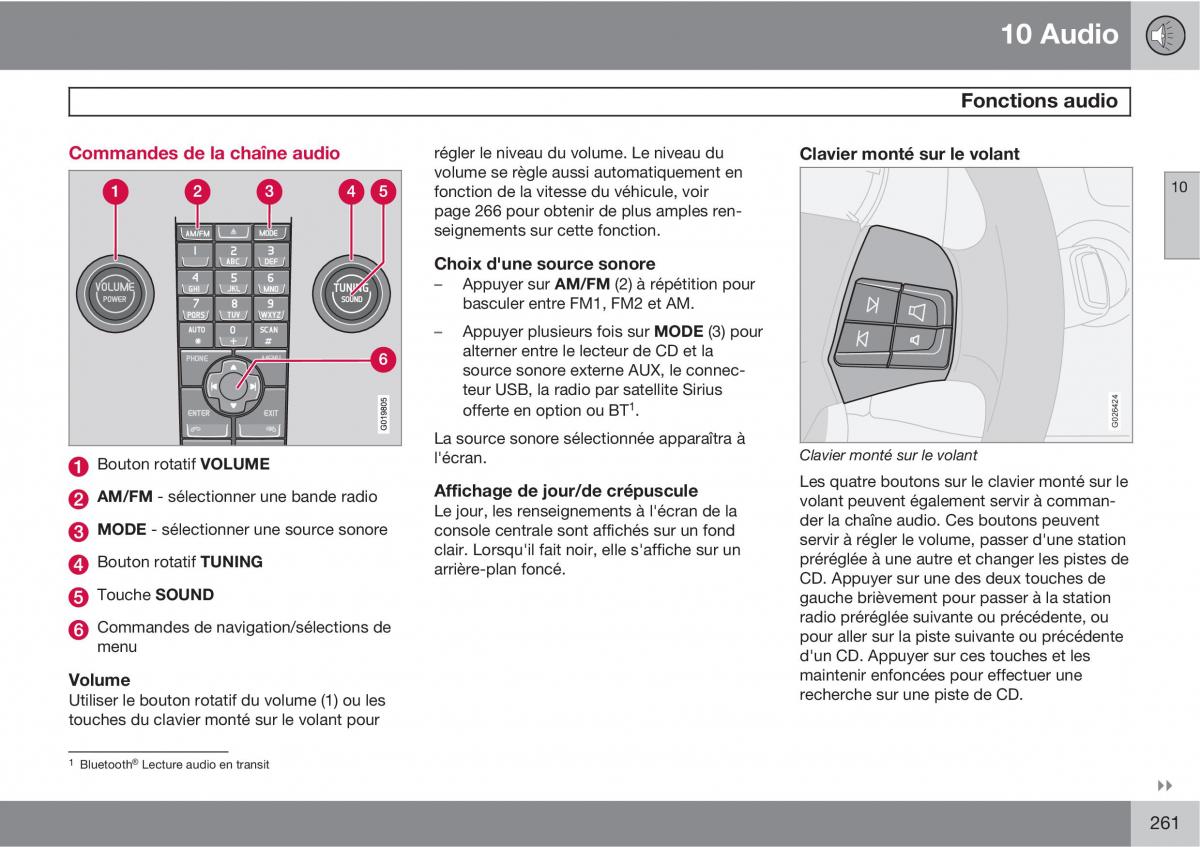 Volvo C70 M II 2 manuel du proprietaire / page 263