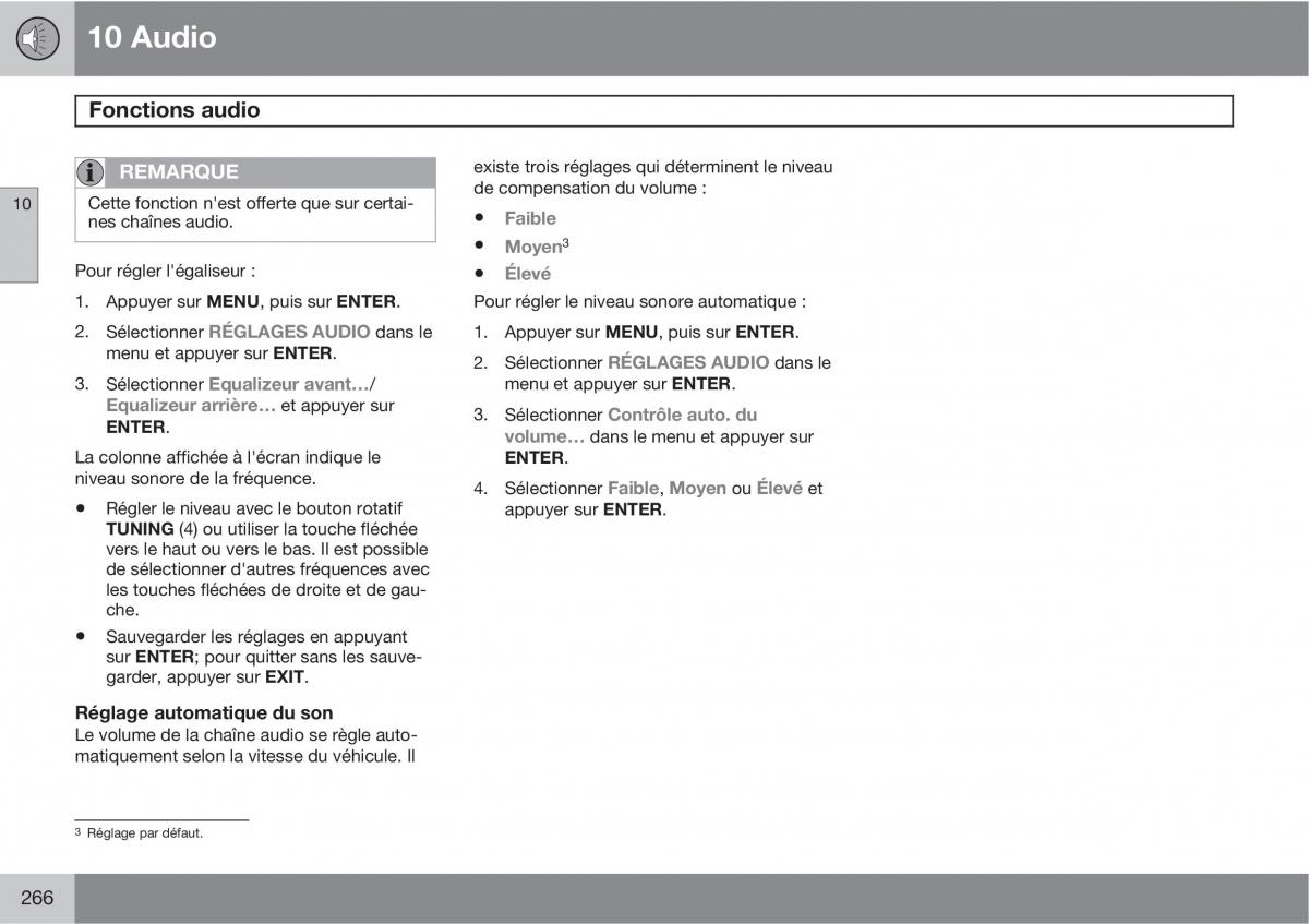 Volvo C70 M II 2 manuel du proprietaire / page 268