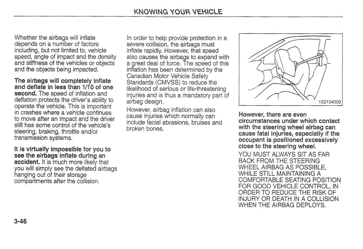 Kia Carnival Sedona I 1 owners manual / page 56