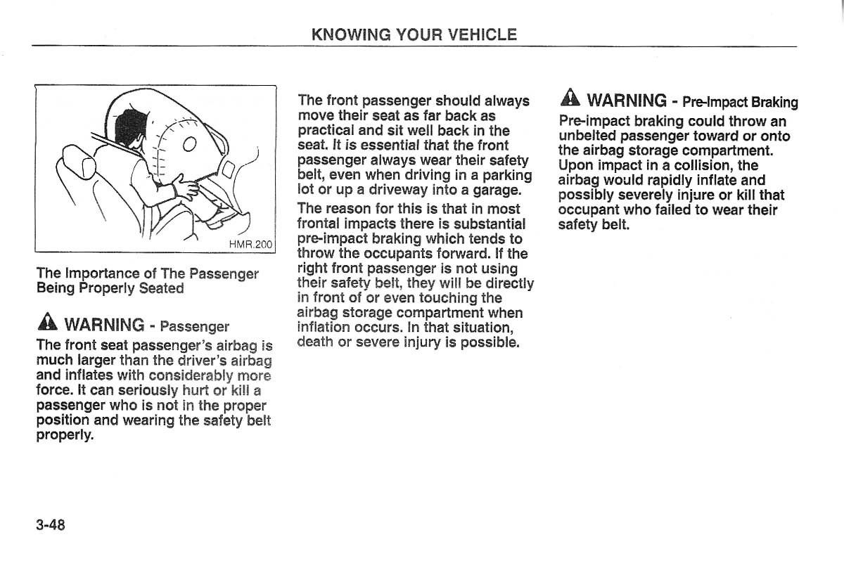 Kia Carnival Sedona I 1 owners manual / page 58