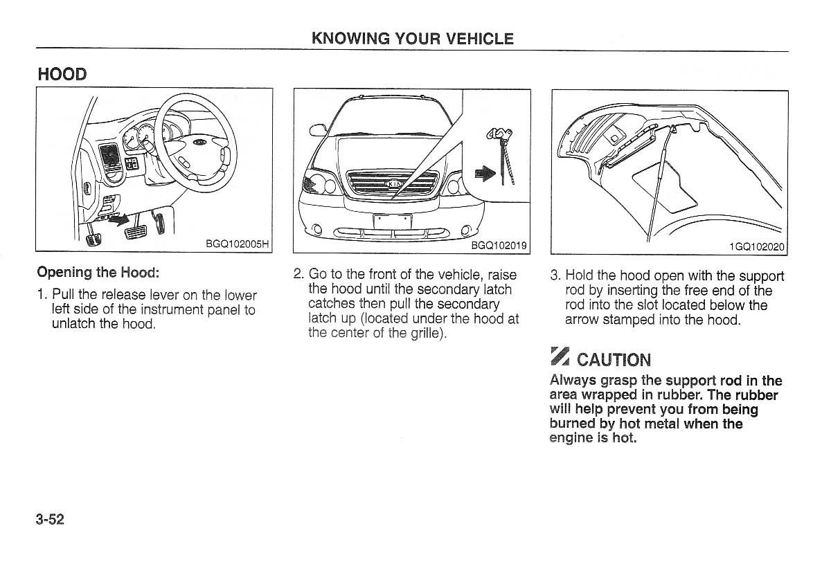 Kia Carnival Sedona I 1 owners manual / page 62