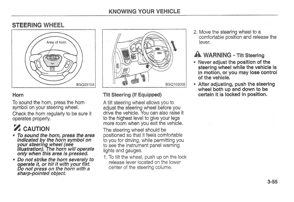 Kia Carnival Sedona I 1 owners manual / page 65