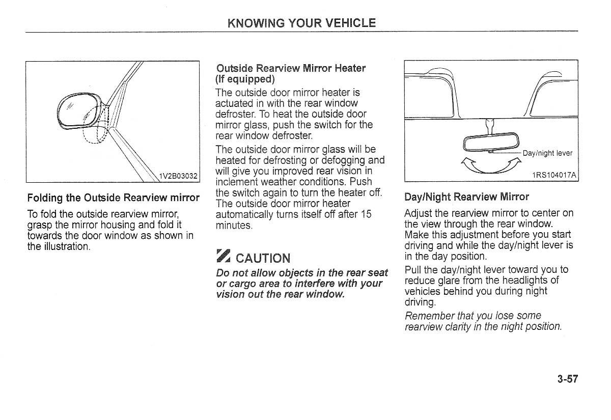 Kia Carnival Sedona I 1 owners manual / page 67