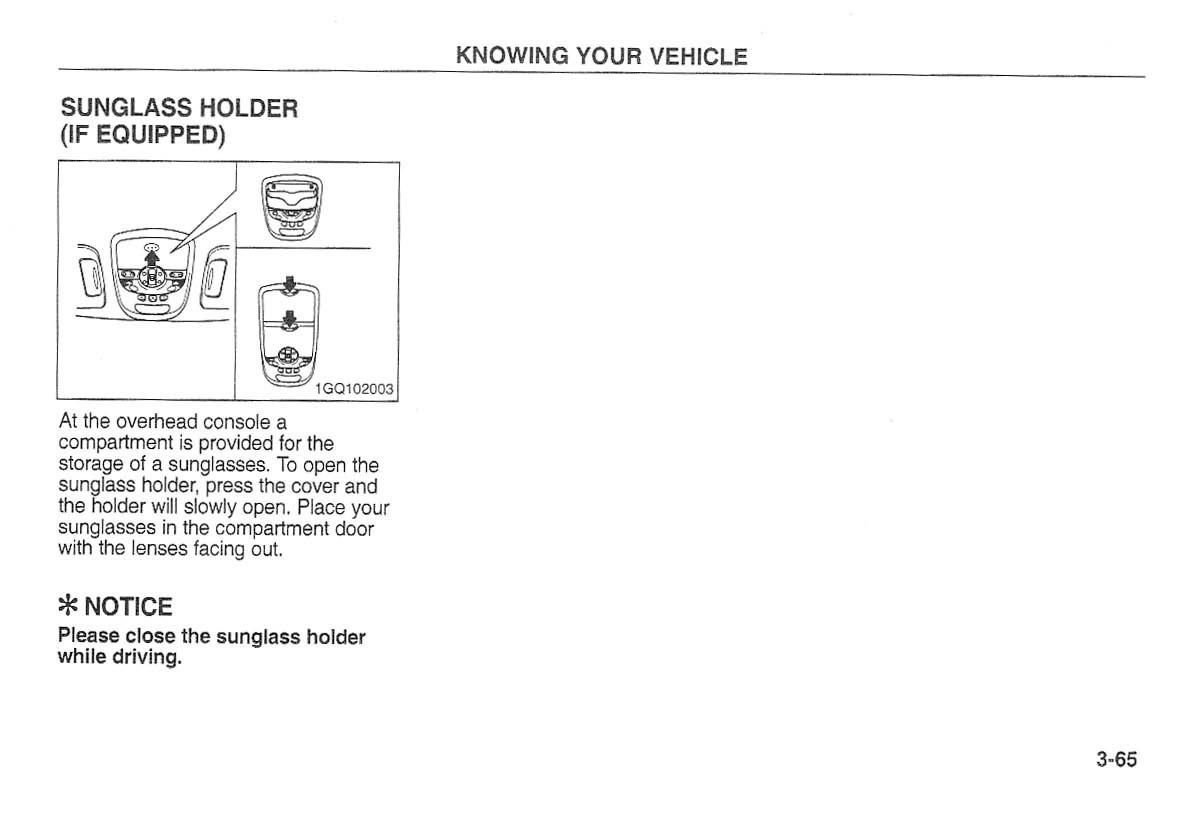 Kia Carnival Sedona I 1 owners manual / page 75