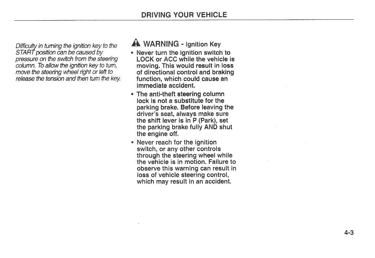 Kia Carnival Sedona I 1 owners manual / page 78