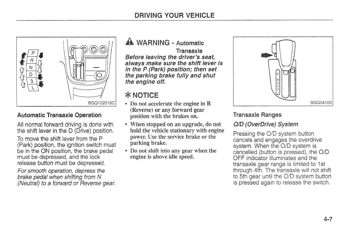 Kia Carnival Sedona I 1 owners manual / page 82