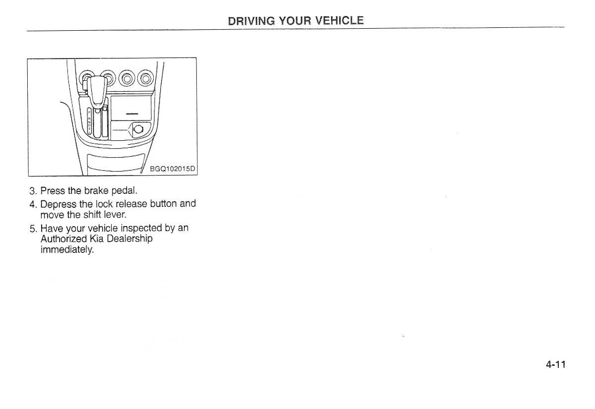 Kia Carnival Sedona I 1 owners manual / page 86