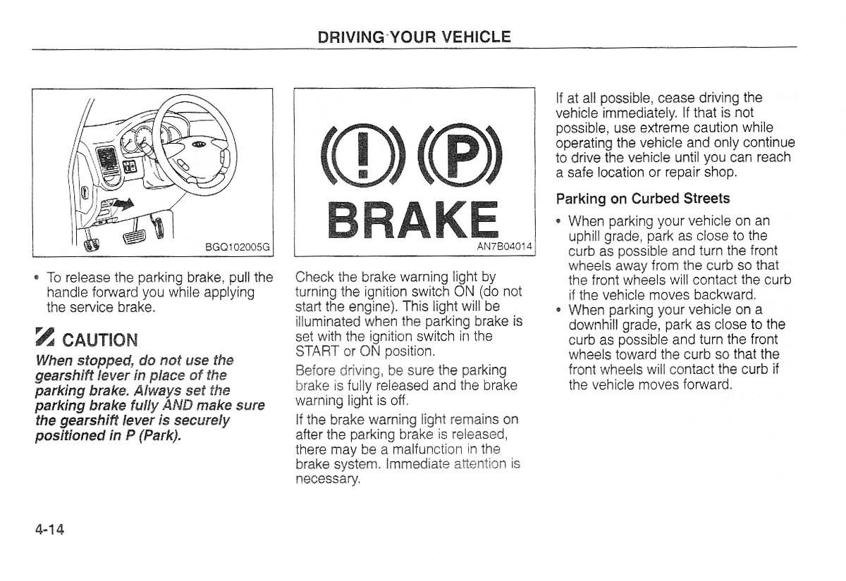 Kia Carnival Sedona I 1 owners manual / page 89