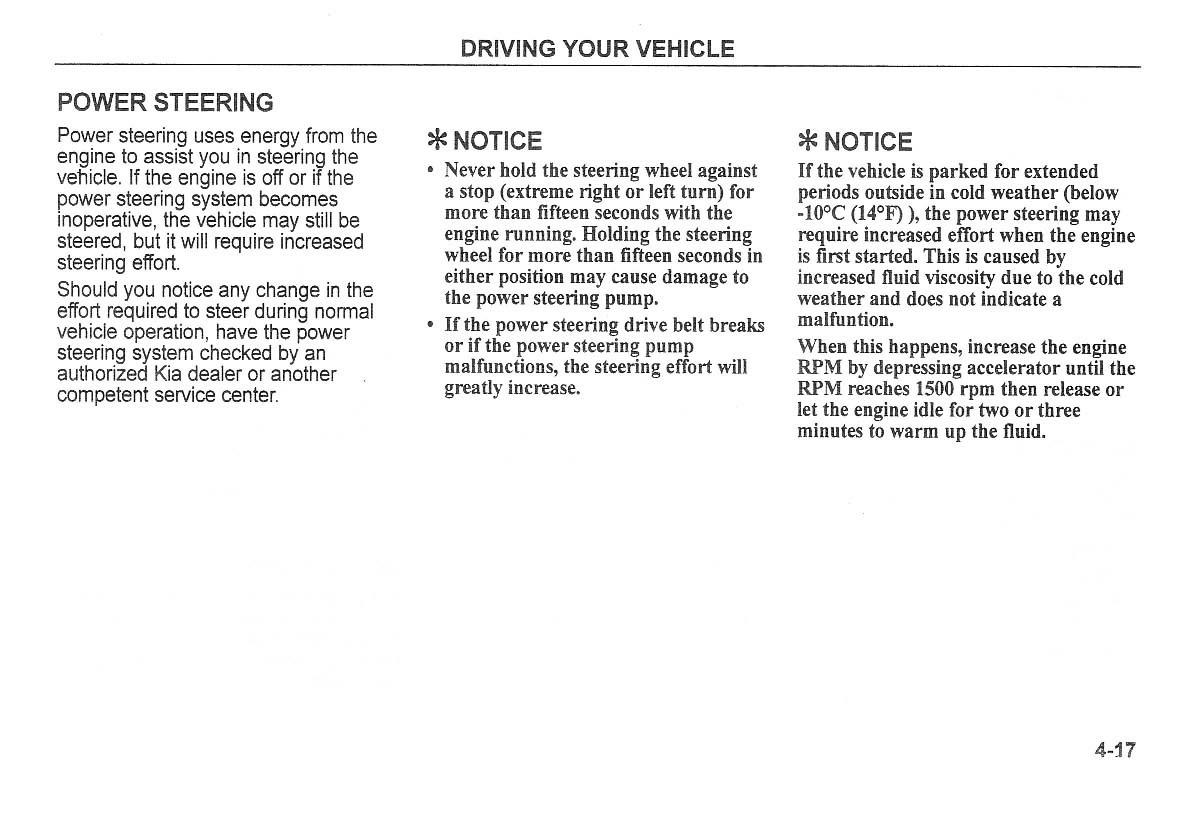 Kia Carnival Sedona I 1 owners manual / page 92