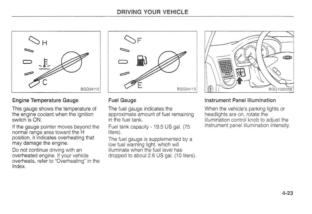 Kia Carnival Sedona I 1 owners manual / page 98