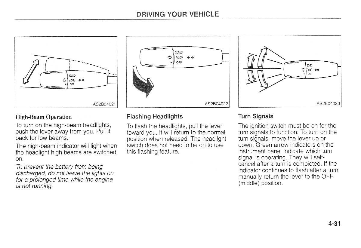 Kia Carnival Sedona I 1 owners manual / page 106