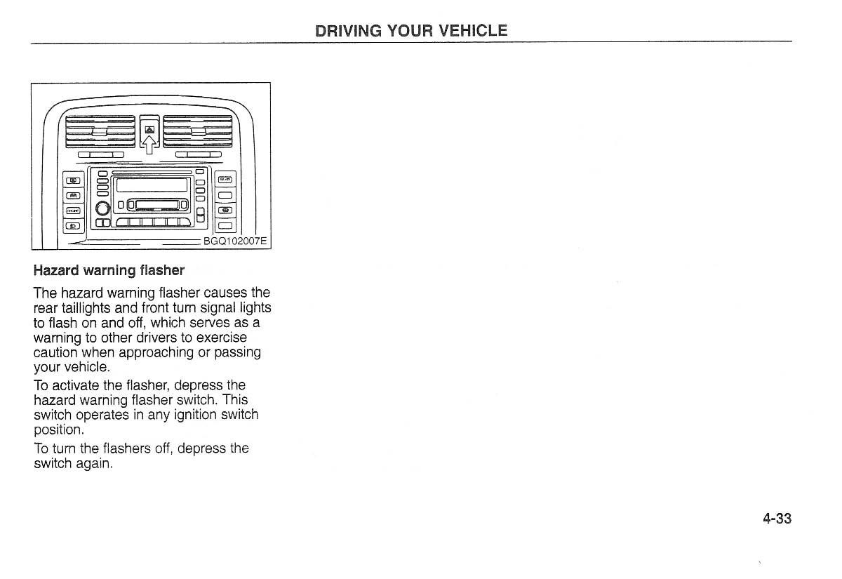 Kia Carnival Sedona I 1 owners manual / page 108