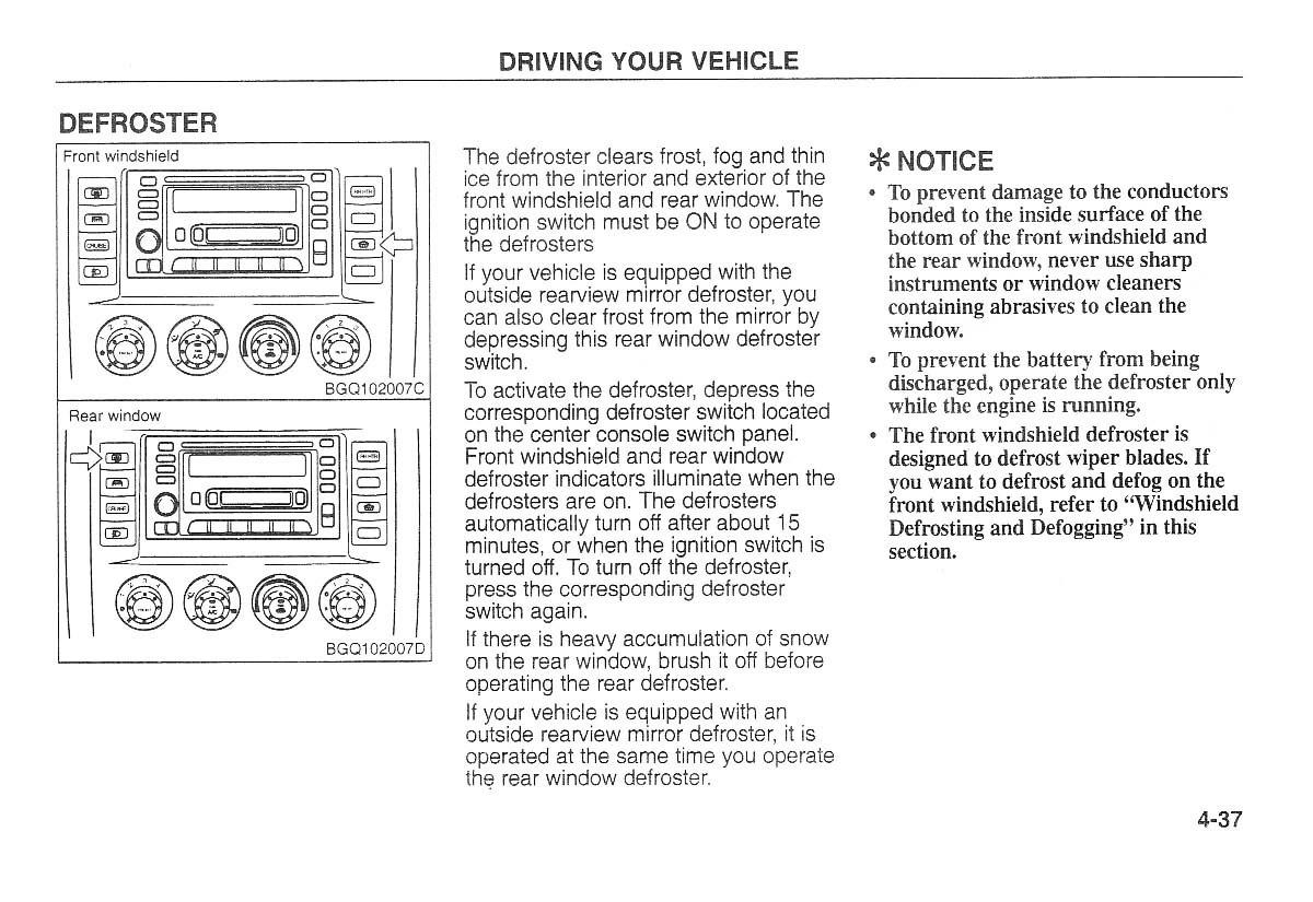 Kia Carnival Sedona I 1 owners manual / page 112