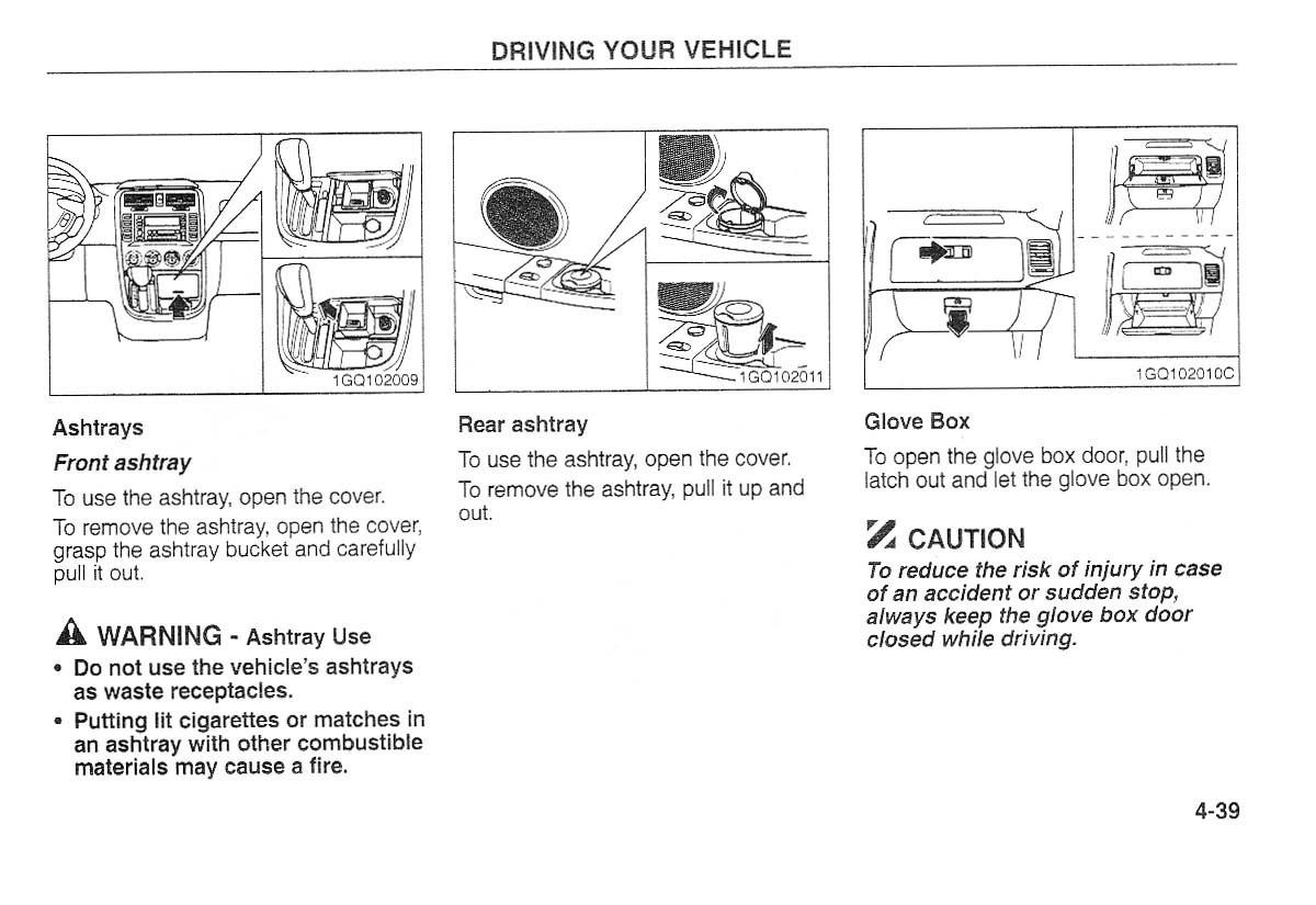 Kia Carnival Sedona I 1 owners manual / page 114