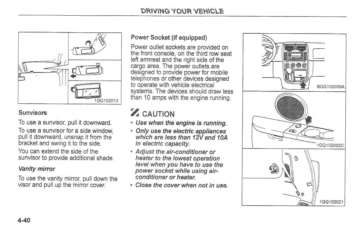 Kia Carnival Sedona I 1 owners manual / page 115