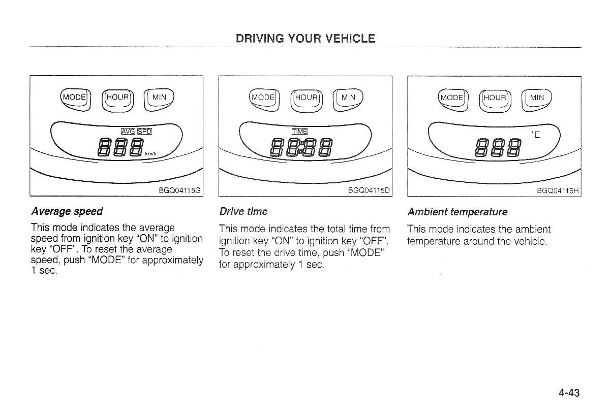 Kia Carnival Sedona I 1 owners manual / page 118